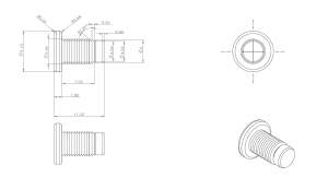 reverse threaded screw