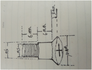 phillips flat head machine screw