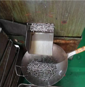 Stainless steel screw processing