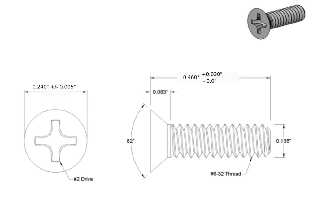 phillips countersunk screws