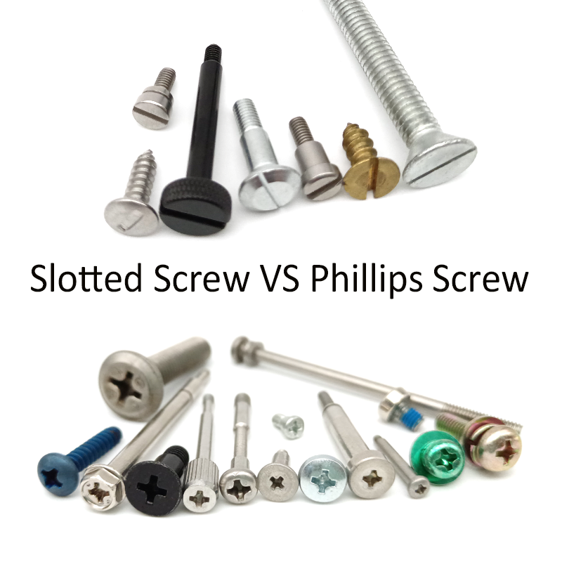 slotted screw VS Phillips screw